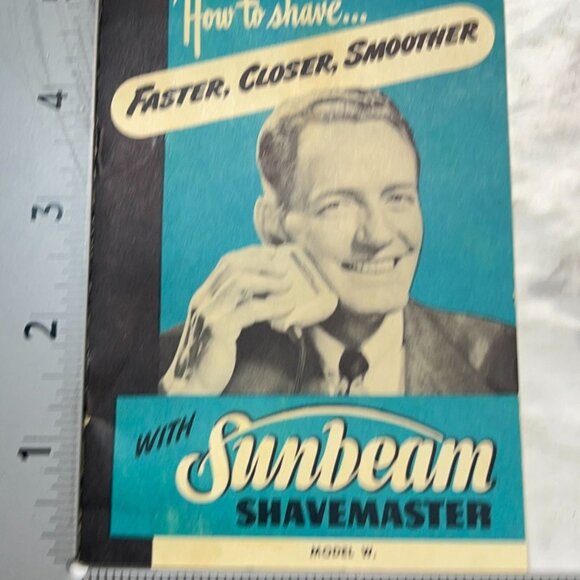 Sunbeam Shavemaster Model W Instruction Booklet Vintage 50s Shaving Manual - Picture 7 of 8